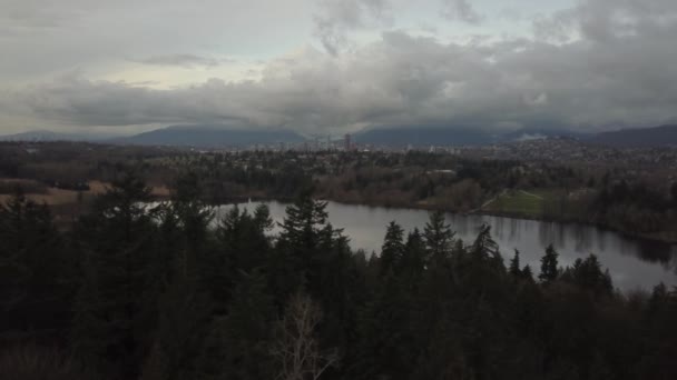 Joffre Gölü British Columbia Kanada Buzulu Suda Bir Yansımasıdır Güzel — Stok video