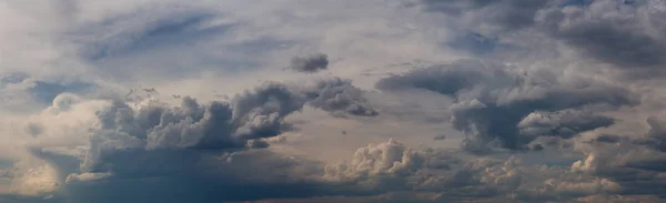 Panoramatické Cloudscape Během Bouřlivého Dne Kamloops Britská Kolumbie Kanada — Stock fotografie