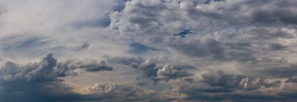Panoramisch Cloudscape Tijdens Een Stormachtige Dag Kamloops Brits Columbia Canada — Stockfoto