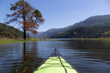 Harrison nehirde bir güzel ve canlı yaz gün boyunca kayak. Vancouver, British Columbia, Kanada doğusunda yer alan.