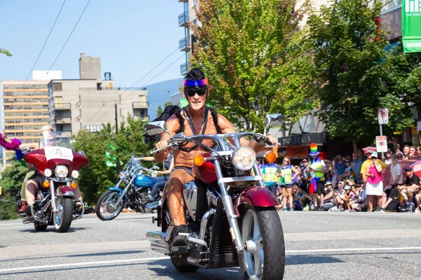 Downtown Vancouver Britská Kolumbie Kanada Srpna 2018 Dav Lidí Čeká — Stock fotografie