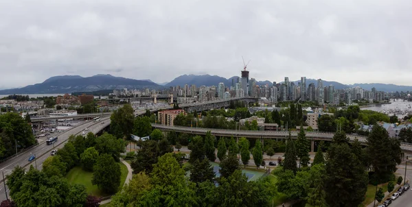 도시의 파노라마 밴쿠버 브리티시 컬럼비아 캐나다에서 — 스톡 사진