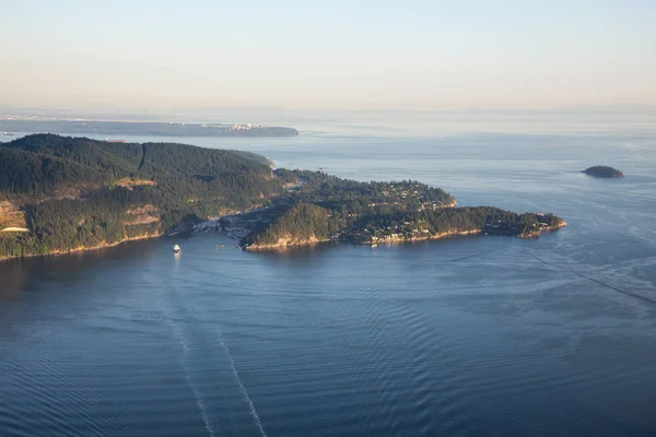 Vista Aerea Della Baia Horseshoe Durante Una Soleggiata Serata Estiva — Foto Stock