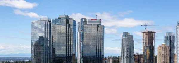 Metrotown Burnaby Vancouver Canada Juni 2018 Luftaufnahme Von Kommerziellen Gebäuden — Stockfoto