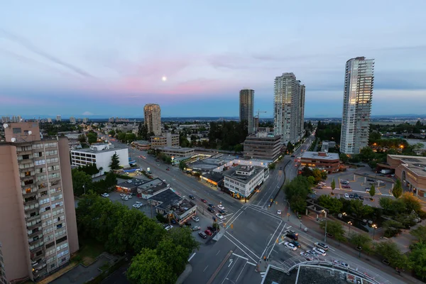 Burnaby Vancouver British Columbia Kanada Juni 2018 Flygfoto Över Trafik — Stockfoto