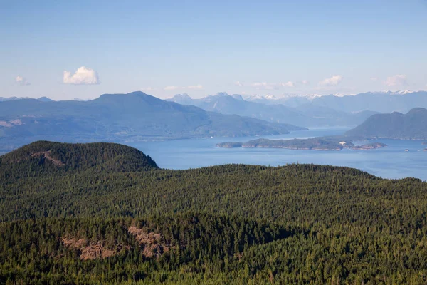 Güzel hava manzaralı Texada Adası, Powell River, Sunshine Coast, Bc, Kanada.