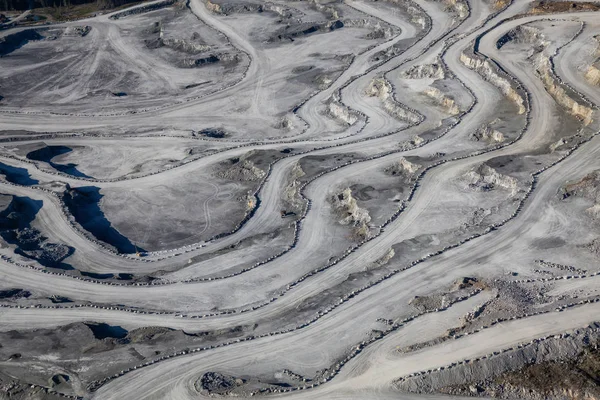 Kömür madenciliği endüstrisi havadan görünümü Texada Adası, Powell River, Sunshine Coast, M.ö., Amerika Birleşik Devletleri.
