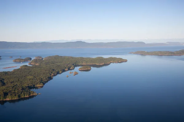 Αεροφωτογραφία Του Nelson Νησί Κατά Διάρκεια Μιας Ηλιόλουστης Θερινής Ημέρας — Φωτογραφία Αρχείου