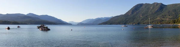 stock image Beautiful landscape picture of Sechelt Inlet during a vibrant sunny summer day. Taken in Sunshine Coast, BC, Canada.