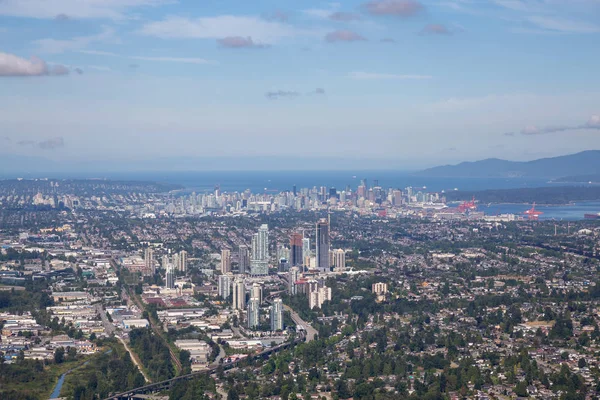 Luftaufnahme Des Brentwood Zentrums Mit Der Innenstadt Hintergrund — Stockfoto