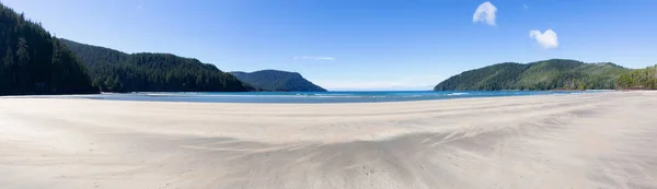 Beautiful Panoramic View Sandy Beach Pacific Ocean Coast Taken San — Stock Photo, Image