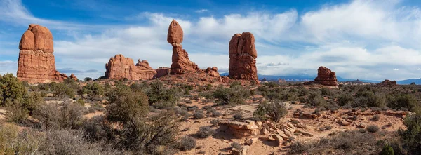 Vista Panorámica Del Paisaje Las Hermosas Formaciones Del Cañón Roca —  Fotos de Stock