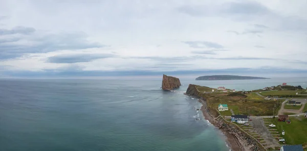 Panoramiczny Widok Lotu Ptaka Piękne Nowoczesne Miasto Wybrzeżu Oceanu Atlantyckiego — Zdjęcie stockowe