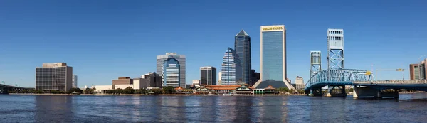 Jacksonville Florida Spojené Státy Října 2018 Panoramatický Pohled Downtown Siluety — Stock fotografie