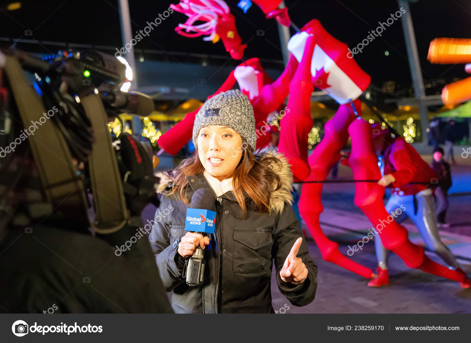 Downtown Vancouver British Columbia Canada December 2018 Global