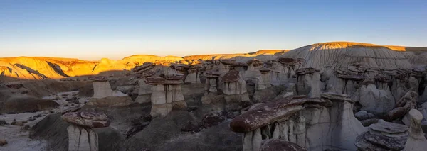 Vista Panorâmica Paisagem Formação Rochosa Única Deserto Novo México Estados — Fotografia de Stock