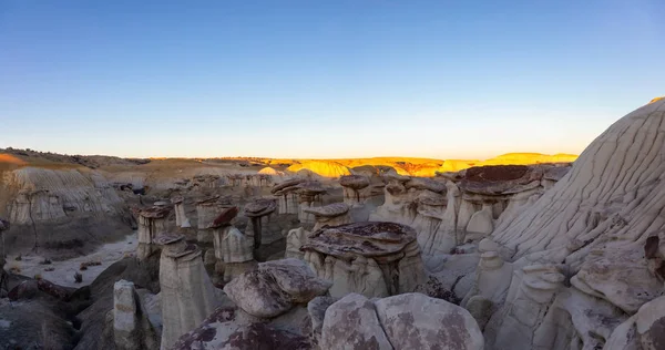 Vista Panorâmica Paisagem Formação Rochosa Única Deserto Novo México Estados — Fotografia de Stock