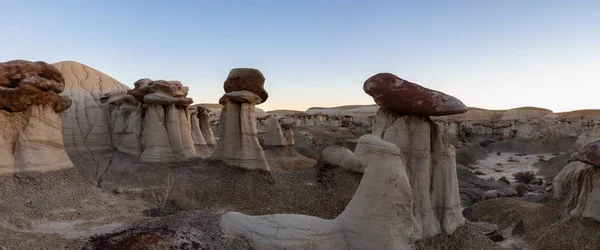 Vista Panorâmica Paisagem Formação Rochosa Única Deserto Novo México Estados — Fotografia de Stock