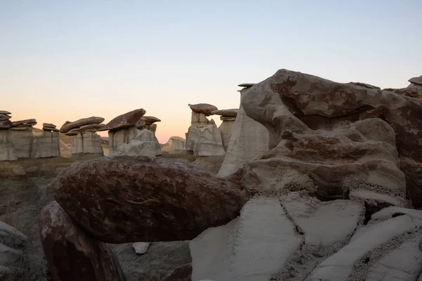 Hermosa Vista Panorámica Formación Rocosa Única Desierto Nuevo México Estados — Foto de Stock