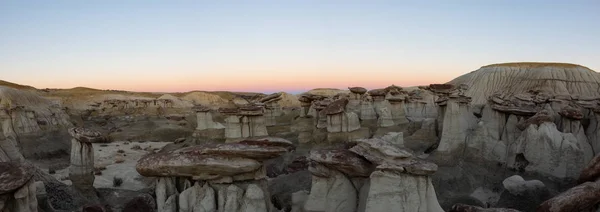 Vista Panorâmica Paisagem Formação Rochosa Única Deserto Novo México Estados — Fotografia de Stock