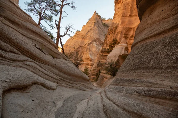 Beautiful American Landscape during a sunny evening. Taken in Kasha-Katuwe Tent Rocks National Monument, New Mexico, United States.