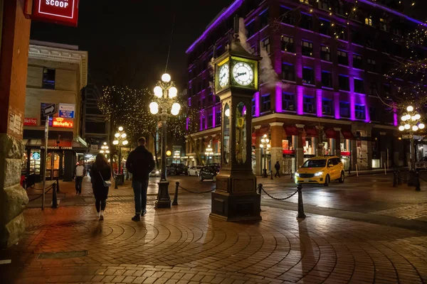 Downtown Vancouver British Columbia Kanada Aralık 2018 Gastown Street View — Stok fotoğraf