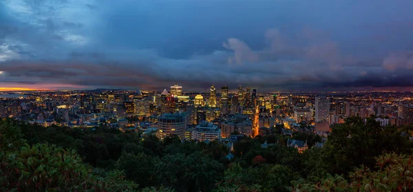 Vista Panoramica Aerea Una Bella Città Moderna Del Centro Durante — Foto Stock