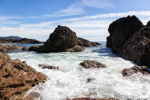 Rocky Beach Pacific Ocean Coast Sunny Summer Day Taken Palmerston — Stock Photo, Image