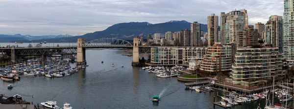 Centre Ville Vancouver Colombie Britannique Canada Décembre 2018 Vue Aérienne — Photo