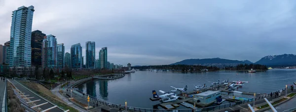 Downtown Vancouver Britisch Columbia Canada Dezember 2018 Panoramablick Auf Kohlenhafen — Stockfoto