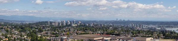 Burnaby Větší Vancouver Kanada Července 2018 Letecký Pohled Moderní Město — Stock fotografie