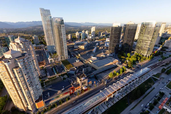 Burnaby Grande Vancouver Canadá Julho 2018 Vista Aérea Cima Estação — Fotografia de Stock