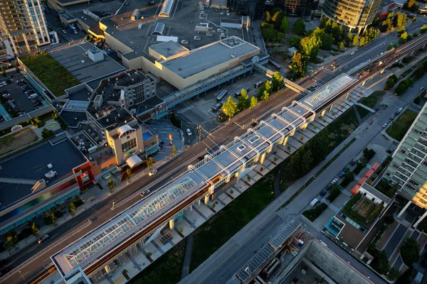 Μπέρναμπι Μεγαλύτερο Vancouver Καναδάς Ιουλίου 2018 Εναέρια Άποψη Από Πάνω — Φωτογραφία Αρχείου