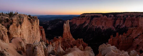 Beautiful Panoramic View of an American landscape during a sunny sunset. Taken in Bryce Canyon National Park, Utah, United States of America.