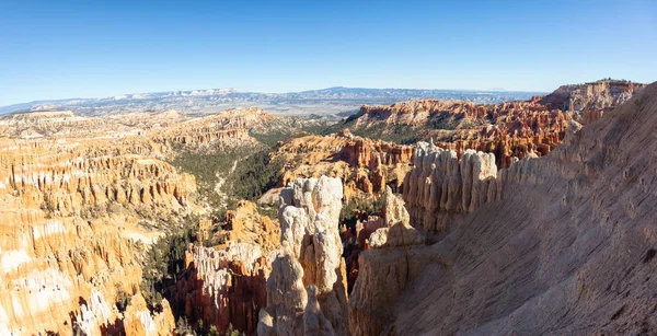 Vacker Panoramautsikt Över Amerikansk Landskap Solig Dag Tagit Nationalparken Bryce — Stockfoto