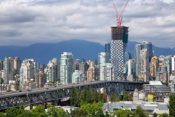 Downtown Vancouver British Columbia Canada Juni 2018 Luchtfoto Van Moderne — Stockfoto