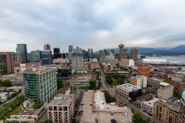 Downtown Vancouver British Columbia Canada Giugno 2018 Veduta Aerea Della — Foto Stock