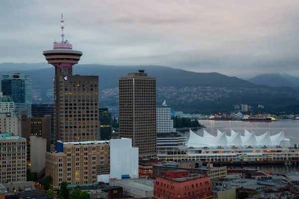 Downtown Vancouver British Columbia Canada Giugno 2018 Veduta Aerea Della — Foto Stock