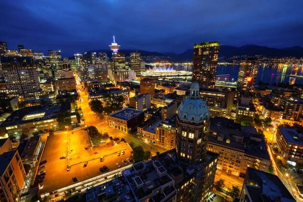 Downtown Vancouver Columbia Británica Canadá Junio 2018 Vista Aérea Ciudad —  Fotos de Stock