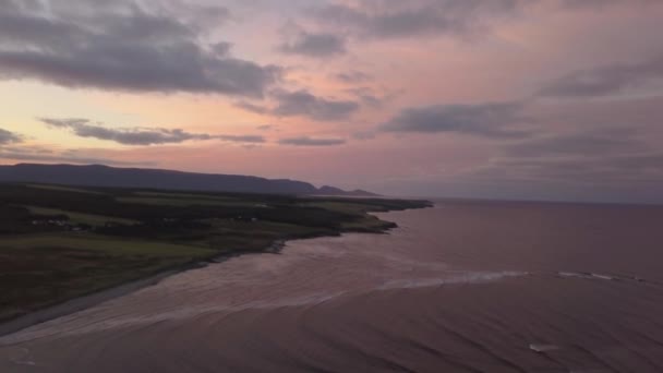 Bella Vista Aerea Sul Mare Sulla Costa Dell Oceano Pacifico — Video Stock