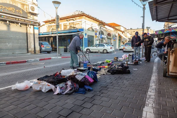 Яффо Тель Авив Израиль Апреля 2019 Года Торговцы Улицах Время — стоковое фото