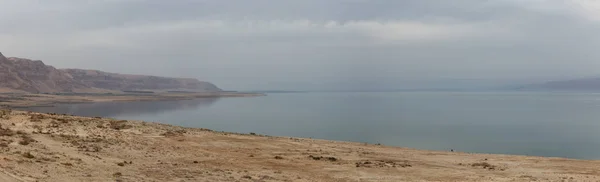 Bella Vista Panoramica Paesaggio Desertico Montagna Sul Mar Morto Durante — Foto Stock