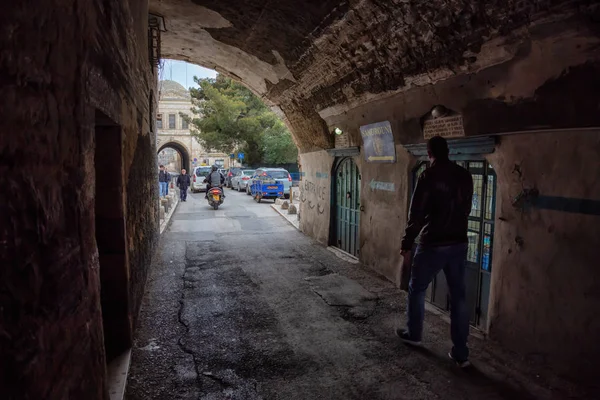 Stare Miasto Jerozolima Izrael Kwietnia 2019 Widok Ulice Starożytnego Starego — Zdjęcie stockowe