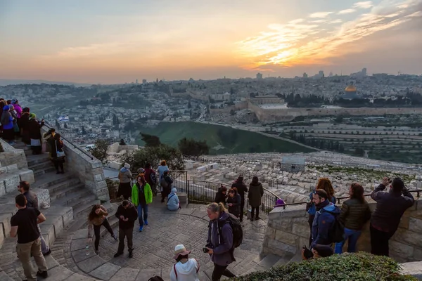Jerusalén Israel Abril 2019 Multitud Personas Reúnen Para Celebrar Una — Foto de Stock