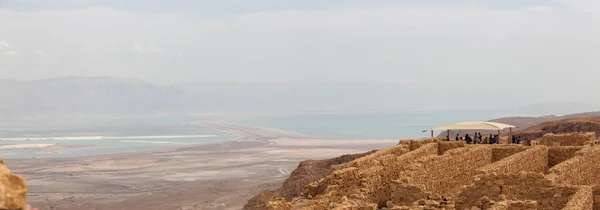 Masada National Park Israele Aprile 2019 Bella Vista Panoramica Antica — Foto Stock