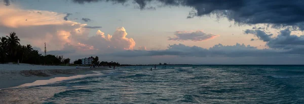 Belo Pôr Sol Dramático Sobre Mar Das Caraíbas Tomada Guantánamo — Fotografia de Stock