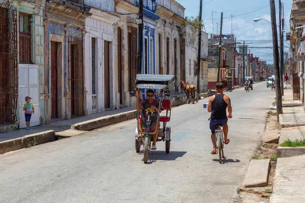 Cardenas Cuba Maio 2018 Vista Rua Uma Cidade Cubana Antiga — Fotografia de Stock