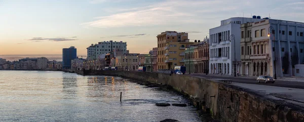 Beautiful Panoramic View Old Havana City Capital Cuba Ocean Coast — Stock Photo, Image