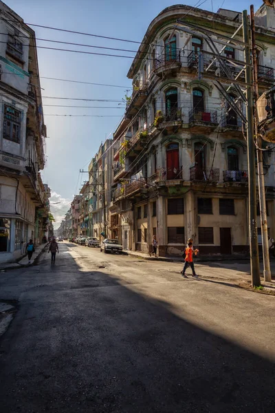 Havana Küba Mayıs 2019 Eski Havana Şehrinin Sokak Manzarası Küba — Stok fotoğraf