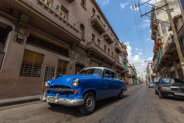 Havanna Kuba Maj 2019 Klassisk Gammal Taxi Bil Gatorna Den — Stockfoto